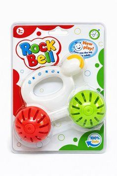 Брязкальце &laquo;Rock Bell&raquo; з дзвіночками, 3м+, 100% Safe IM1828 фото