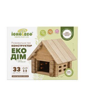 Дерев&rsquo;яний конструктор Еко дім 0156 900156 фото